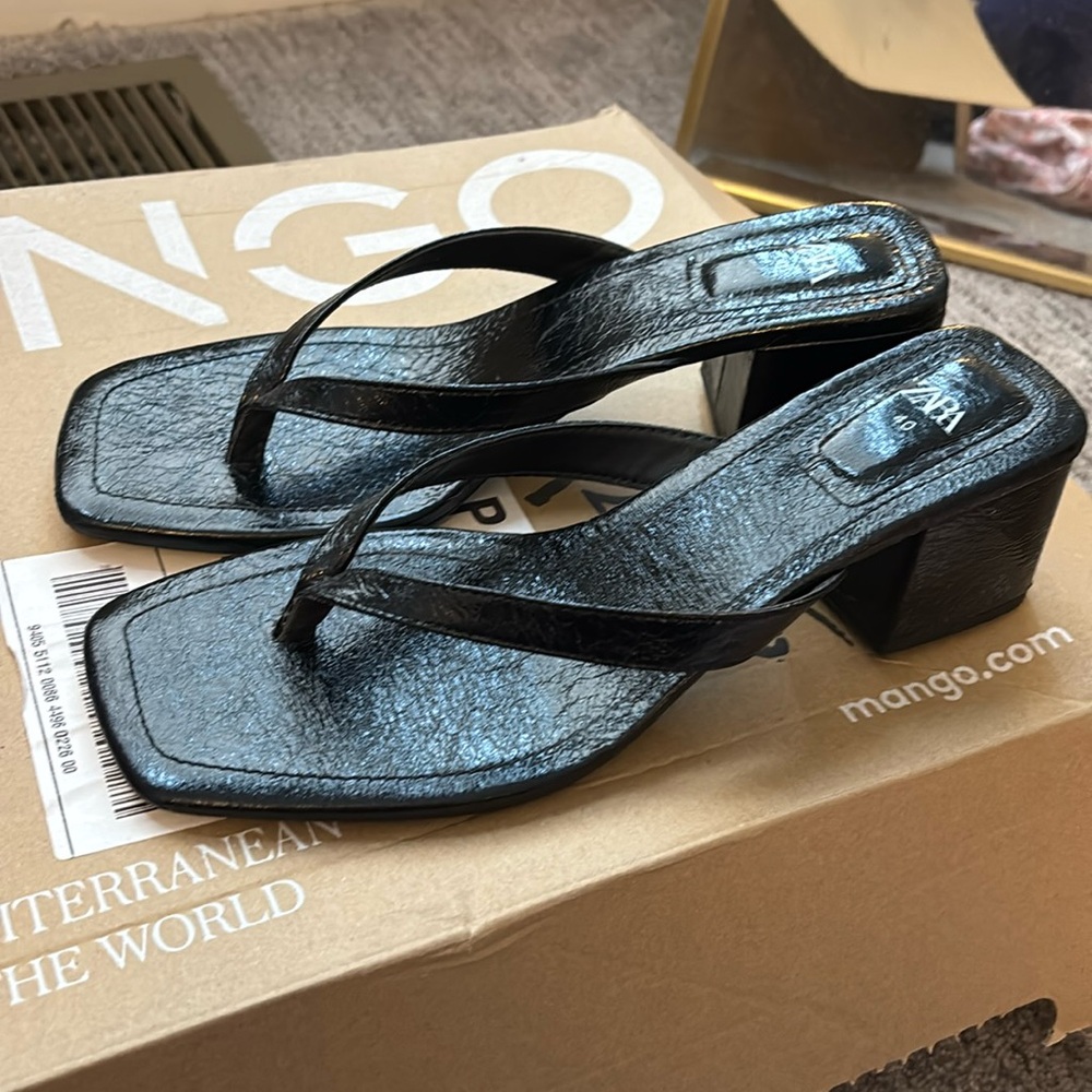 NWOT Zara Heeled Sandals